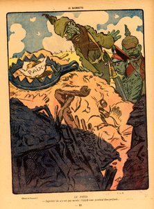 Illustration til magasinet "La Baionette" af Maurice Neumont