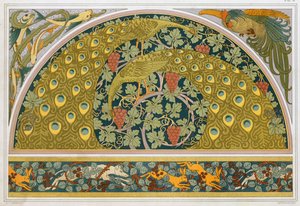 Designs til border og hjørne, pub. 1897. af Maurice Pillard Verneuil