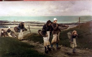 Bretonsk scene af Maurice Poirson