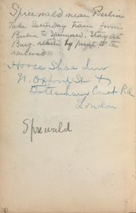 Italiensk skitsebog: Noter (side 260) af Maurice Prendergast