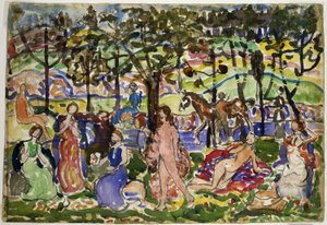 Parkscenen af Maurice Prendergast