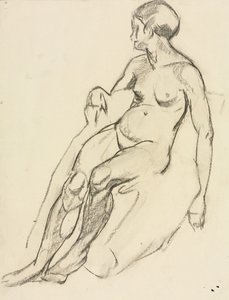 Siddende nøgen af Maurice Brazil Prendergast