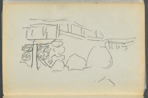 Skitsebog - The Granite Shore Hotel, Rockport, side 178: Hegn