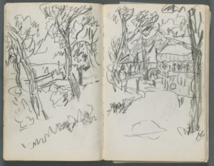 Skitsebog, The Dells, nr. 127, side 004  5: Landskab af Maurice Prendergast