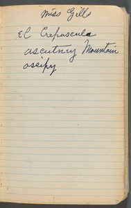 Skitsebog, side 077: Noter af Maurice Prendergast