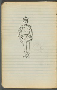 Skitsebog, side 107: Sømand af Maurice Prendergast