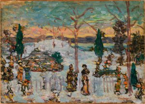 Sne i april af Maurice Prendergast