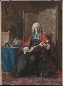 Portræt af Gabriel Bernard de Rieux af Maurice Quentin de La Tour