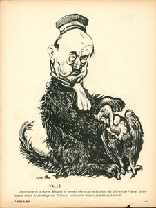 Smørtallerkenen, nummer 191, satirisk i farve af Maurice Radiguet