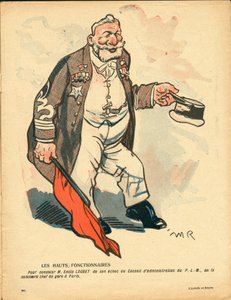 Smørtallerkenen, nummer 381, Satirisk i farver af Maurice Radiguet