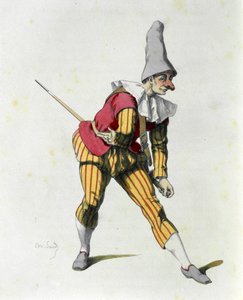 Brighella (radering) af Maurice Sand