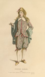 Kostume til rollen som Lubin, ca. 1868 (kobberstik) af Maurice Sand