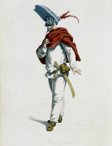 Fritellino Fra ""Masques et bouffons"" (italiensk komedie), tekst og tegninger af Maurice Sand, raderinger af A. Manceau, forord af Georges Sand, Paris, Michel Lévy Frères af Maurice Sand