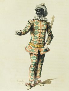 Harlekin i 1671 af Maurice Sand (1823-1889) af Maurice Sand