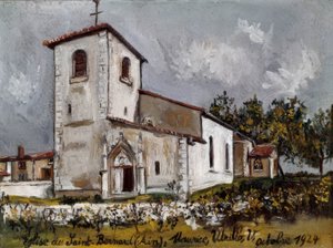 Saint-Bernard-kirken af Maurice Utrillo