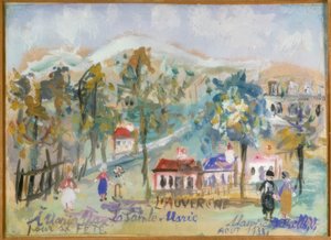 Auvergne, La Sainte-Marie af Maurice Utrillo
