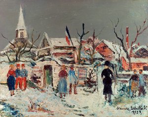Landskab under sneen, Maixe af Maurice Utrillo