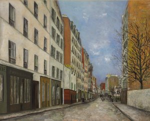 Marcadet Street, Montmartre; Rue Marcadet i Montmartre, ca. 1910-1912 (olie på lærred)