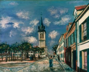 Melun, Platz St. Barthel von Maurice Utrillo