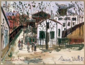 Montmartre af Maurice Utrillo
