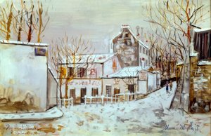 Montmartre, Rue Saint-Vincent af Maurice Utrillo