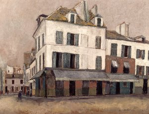 Place du Tertre i Montmartre af Maurice Utrillo