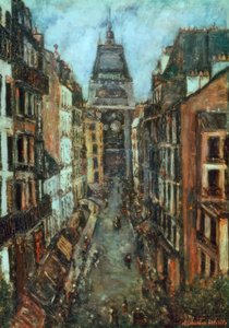 Rue André del Sarte af Maurice Utrillo