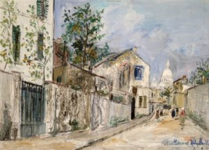 Abreuvoir-gaden af Maurice Utrillo