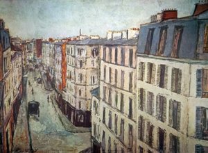 Rue de la Jonquière af Maurice Utrillo