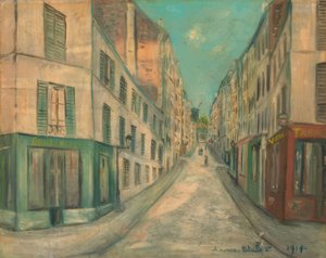 Gade i Paris af Maurice Utrillo