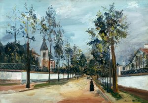 forstadsvej af Maurice Utrillo