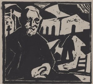 siddende mand af Maurits de Groot (signed by artist)