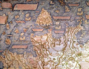 Udsigt over Borneo Archipelago 1459 Marciana Library, Venedig af Mauro Fra