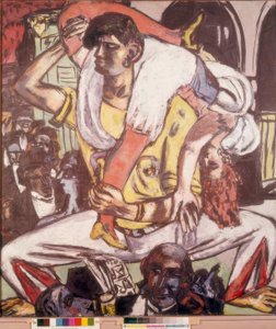 Apachentanz af Max Beckmann