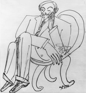 Portræt af Friedrich Vordemberge-Gilde - vorte af Max Beckmann
