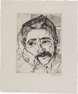 Portræt af Walter Carl (1884-1956) af Max Beckmann
