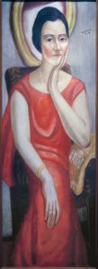 Portræt af Käthe von Porada af Max Beckmann