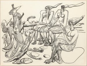 Fugleleg af Max Beckmann