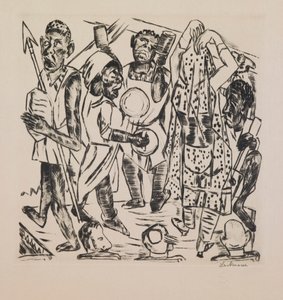 Black Dance, tallerken 9 fra porteføljen "Annual Fair" af Max Beckmann