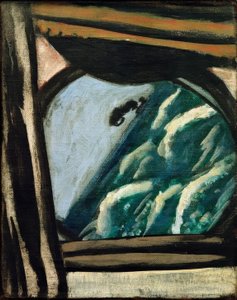 Udsigt fra skibets luge af Max Beckmann