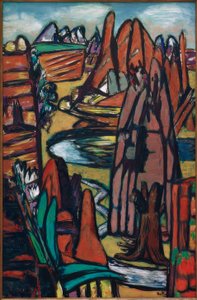 Boulder-Felslandschaft af Max Beckmann