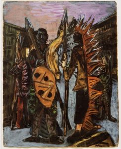 Drenge leger indisk af Max Beckmann