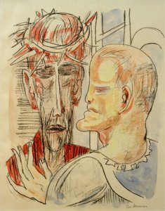 KRISTUS OG PILATUS (Kristus og Pilatus) af Max Beckmann