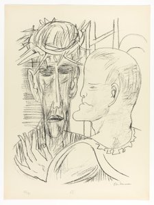 Kristus og Pilatus, tallerken 15 fra Dag og drøm af Max Beckmann