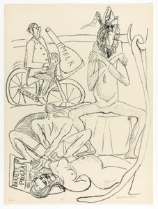 Cirkus, tallerken 12 fra Day and Dream af Max Beckmann