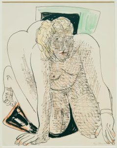 Krybende kvinde af Max Beckmann