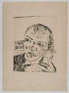 Udråberen (Selvportræt) af Max Beckmann