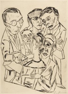 Tegneren i samfundet (The Draftsman in Society) af Max Beckmann