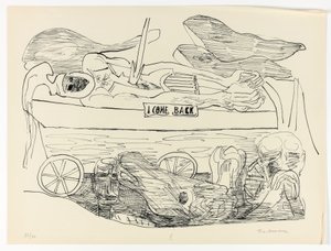 Dream of War, tallerken 10 fra Day and Dream af Max Beckmann
