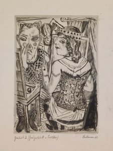 Omklædningsrum, planche 2 fra portfolioen "The Annual Fair" af Max Beckmann